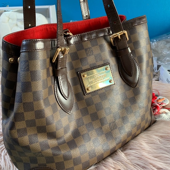 Authentic Louis Vuitton Hampstead MM medium Damier Ebene bag - Picture 2 of 16